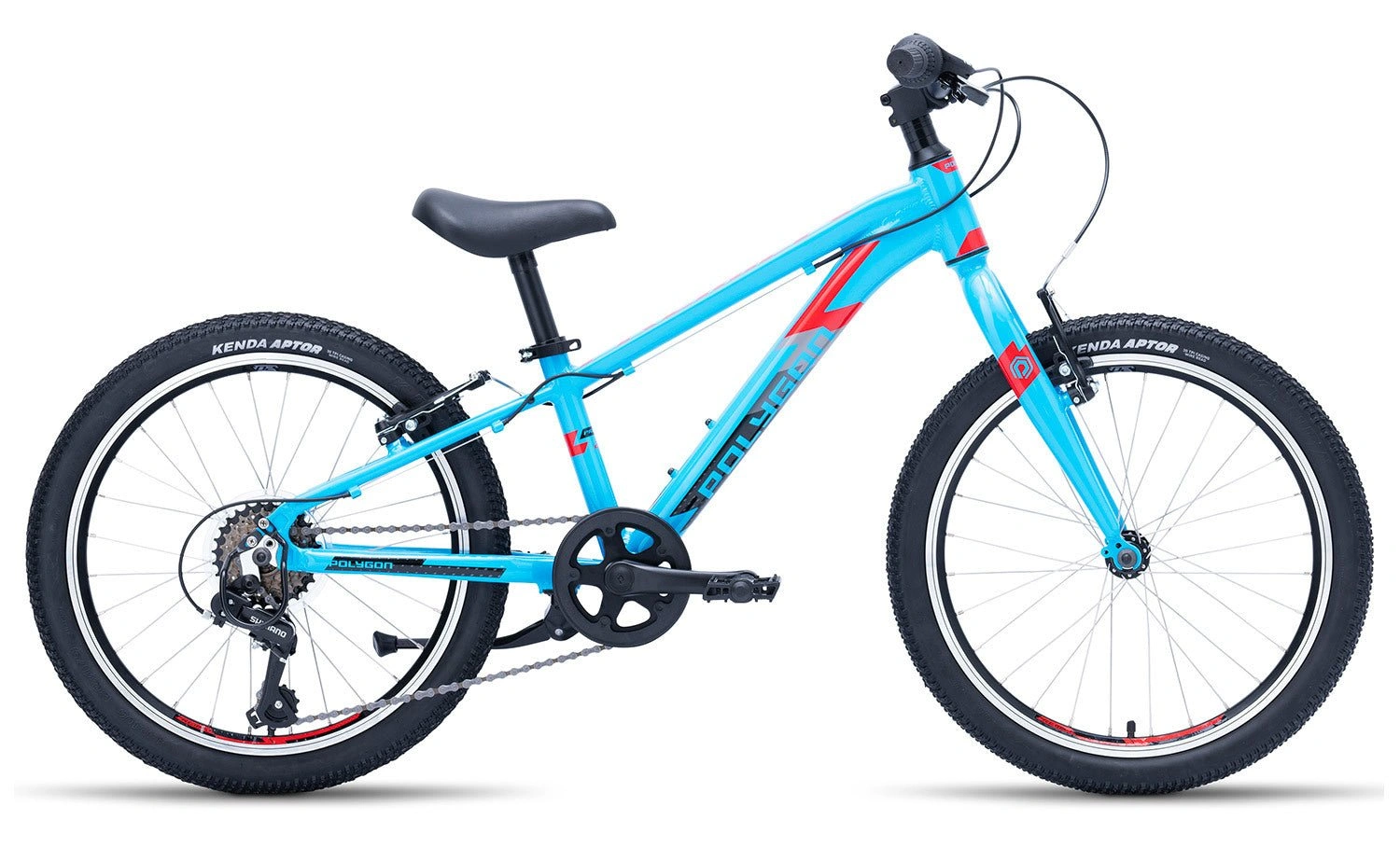 ¡Bicicleta infantil Polygon Premier 20 Ultralight, azul vibrante: ¡aventura ligera y diversión garantizada!